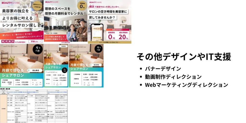 その他デザインやIT支援を対応